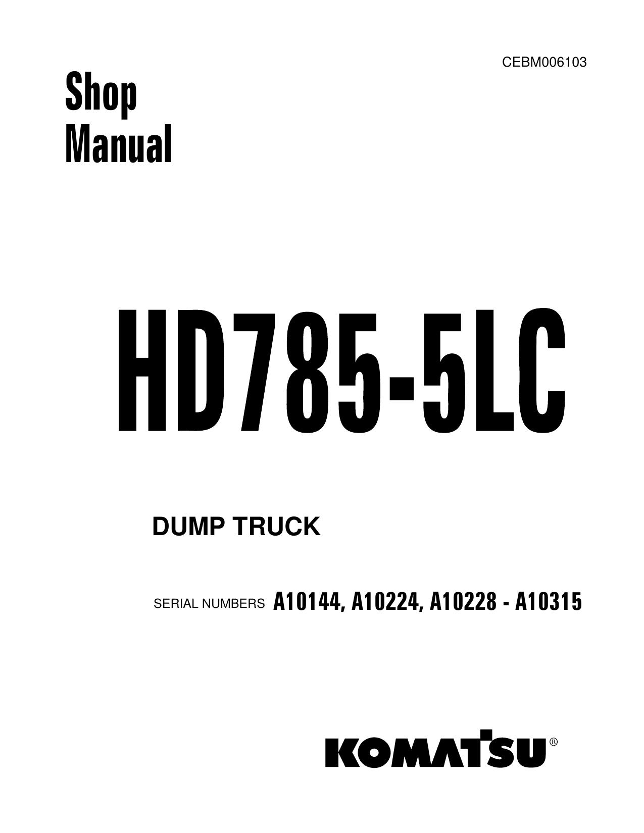 HD785-5LC Shop Manual (2)